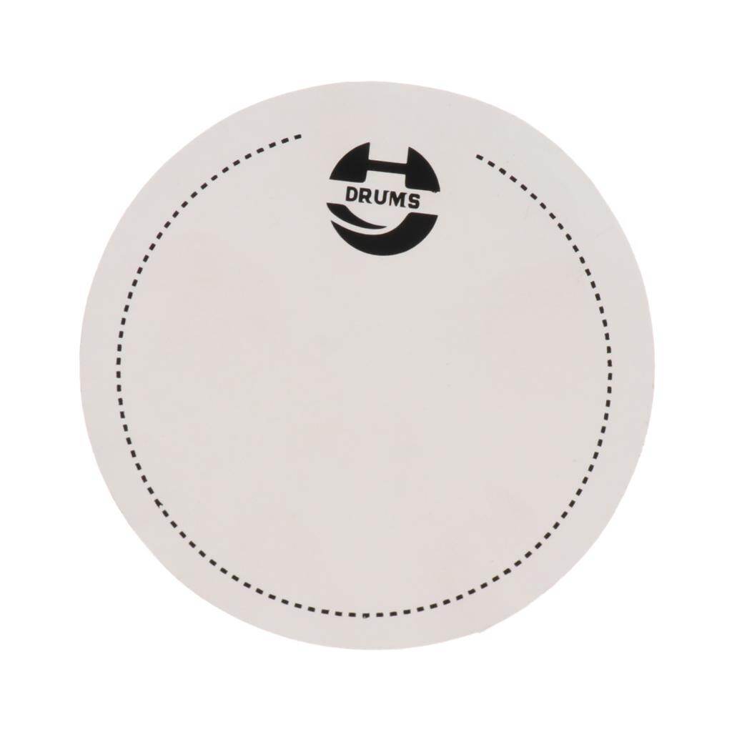 Kowaku Miếng Dán Trống Bass 3x Mặt Trống Bảo Vệ Cho Bộ Phận Nhạc Cụ Gõ, Trắng