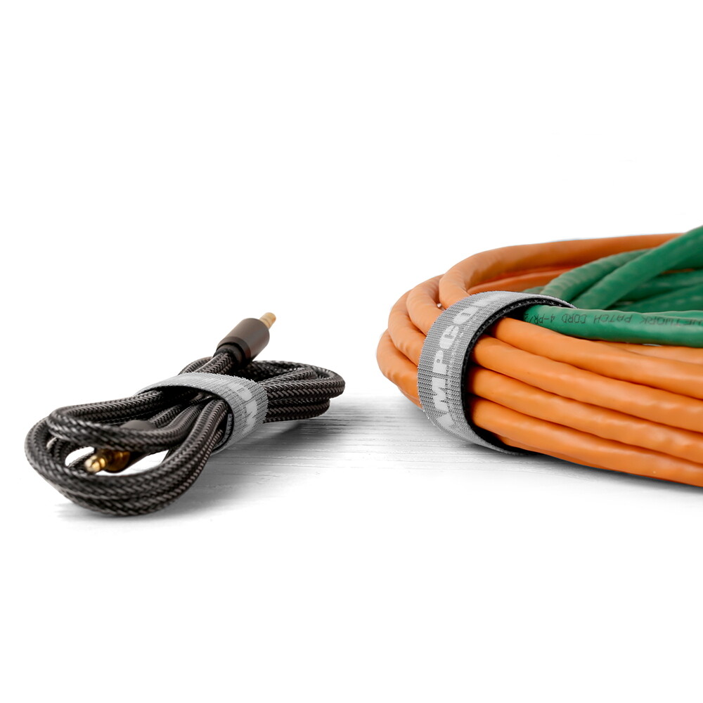 Ampcom 5M Khóa Dán Tie Bộ Kẹp Giữ Dây Cáp Máy Cuộn Dây Tai Nghe Cài Chủ Dây Chuột Bảo Vệ Cáp HDMI Quản Lý Cho Iphone Samsung Xiaomi