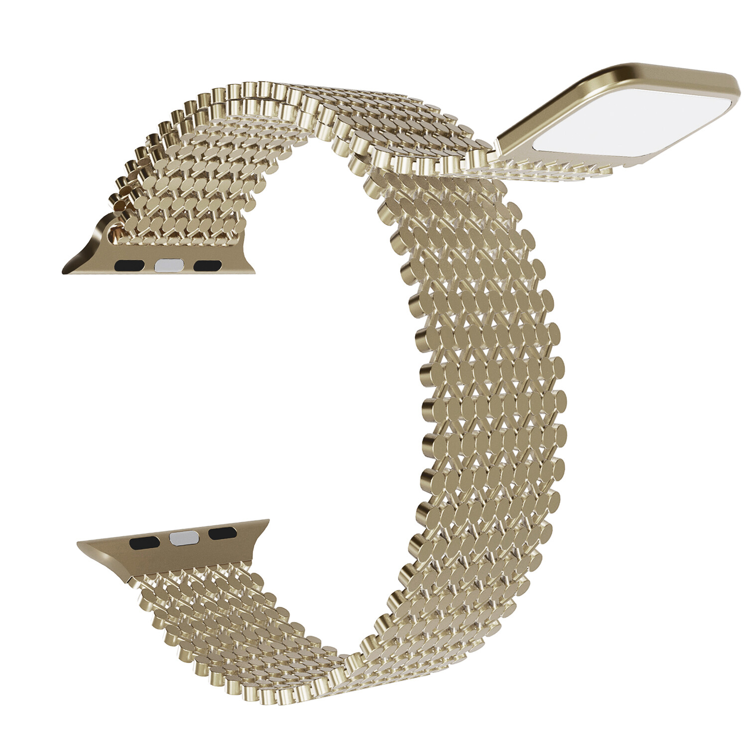 Stainless steel loop band for apple watch 49mm 45mm 44mm 42mm 41mm 40mm 38mm breathable free buckle metal strap for apple watch ultra 2 series 9 8 7 se 6 5 4 3 2 replacement watch strap for men and women