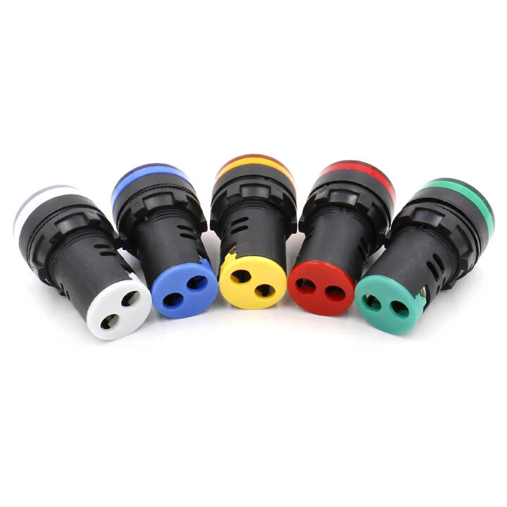 Đèn Báo Tín Hiệu 220V Màu Vàng Phi 22