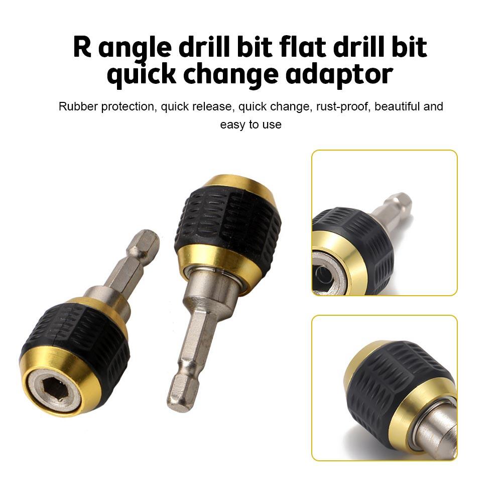 VOKTTA Dụng Cụ Chuyển Đổi Mâm Cặp Khoan Không Chìa 50/150Mm Chuôi Lục Giác 1/4 Inch Bộ Chuyển Đổi Chuyển Đổi Nhanh Cho Xây Dựng Nền Tảng/Khung Gỗ V. V.
