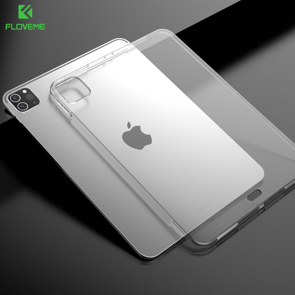 FLOVEME Transparent TPU Case for iPad Pro 12.9 11 Mini 5 4 3 Clear Silicone Case Ultra Thin Cover for iPad Air 4 2 Accessories