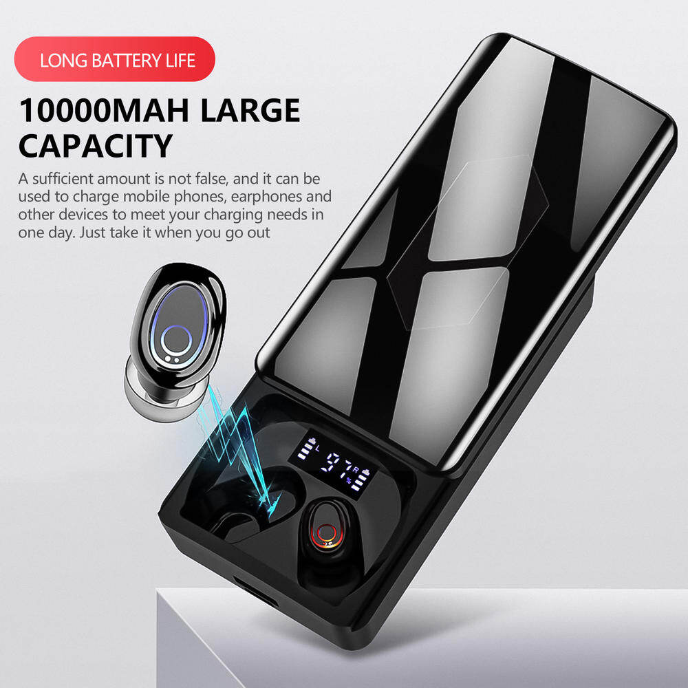 TWS Bluetooth 5.1 Earphones 10000mAh Charging Box Wireless Headphones 9D Stereo Sports Waterproof Earbuds Headsets With Dual Mic