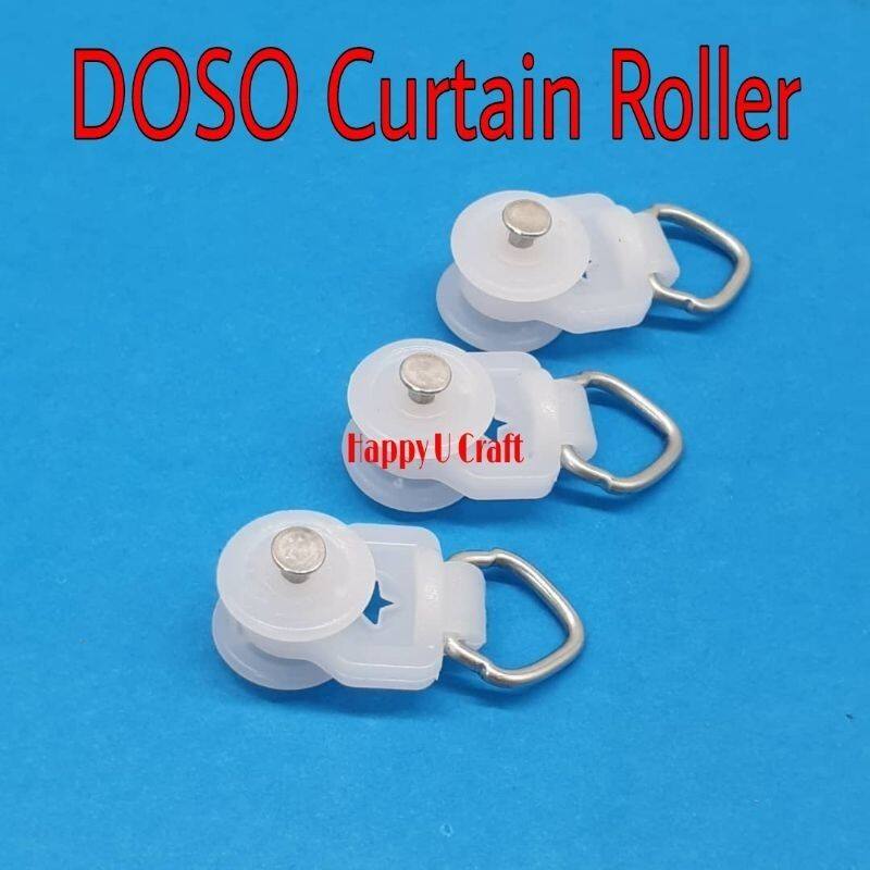 (30 Pcs/Pkt)READY STOCK Curtain Roller DOSO/ Roda Rail Langsir DOSO
