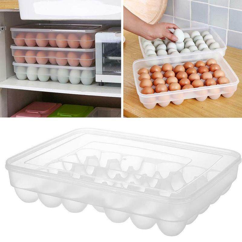 34 Grids Egg Storage Box Egg Case Organizer Holder Box Container Dispenser New