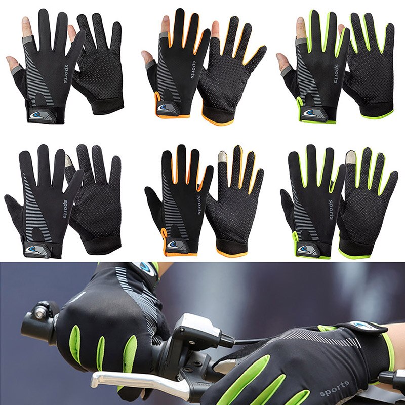 Summer Cycling Gloves for Men Ice Silk Sun protection Half finger ...