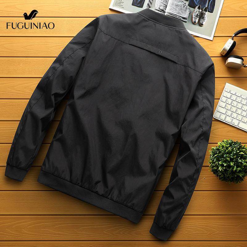 Fuguiniao  Lễ Phục Nam Áo Khoác Phi Công Nhân Quả Áo Khoác Phi Công M-4XL