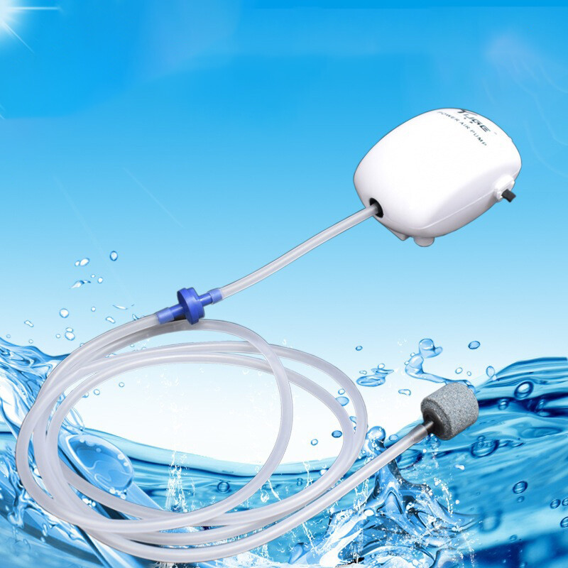 [HATELI] Aquarium Pump Fish Water Pumps Plastic Silent Tank Oxygen Pump for Fish