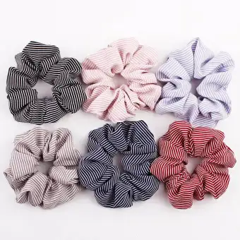 6pcs Lot Stripe Plaid Polka Dot Hair Band Women Headband Ladies