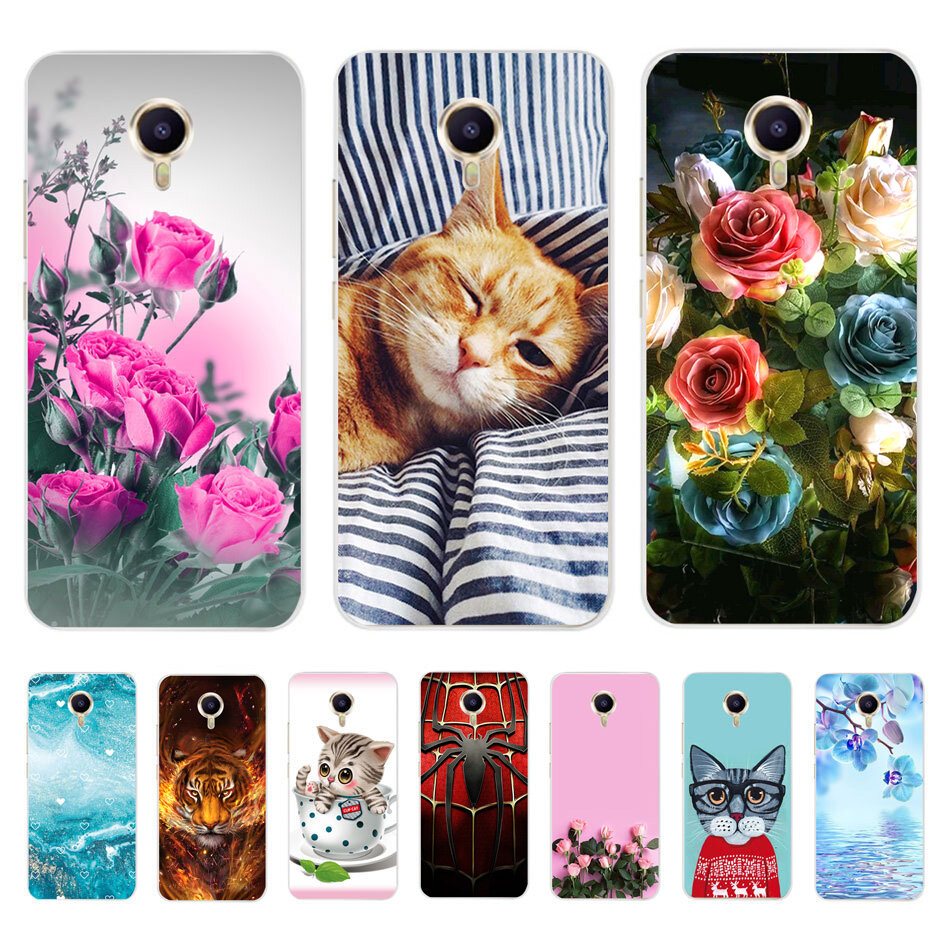 Cute cartoon phone case for meizu m3 / meizu m3s case soft silicone tpu pattern back cover for meizu m3 m3s