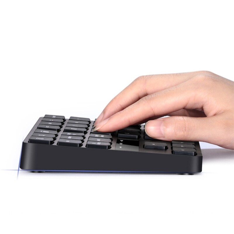 2.4G USB Wireless Numeric Keypad 35 Keys Charging Digital Keyboard Portable Laptop Computer Mini Numpad for Travel Home