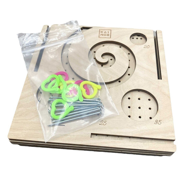 Wooden Yarn Bowl Wool Holder Organizer Woolen Knitting Storage Basket Tool Gift