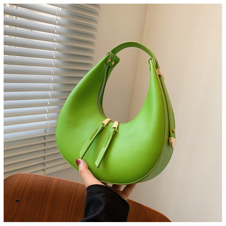 4IELGY Popular bag women's summer fashion one-shoulder underarm bag simple ins crescent bag crescent bag for ladies street trend /4 color optional