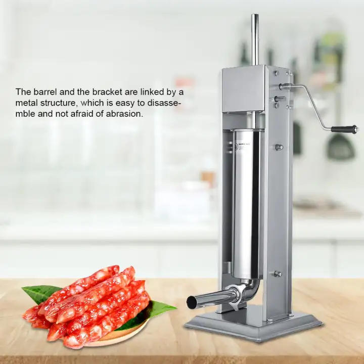 how to use a sausage stuffer