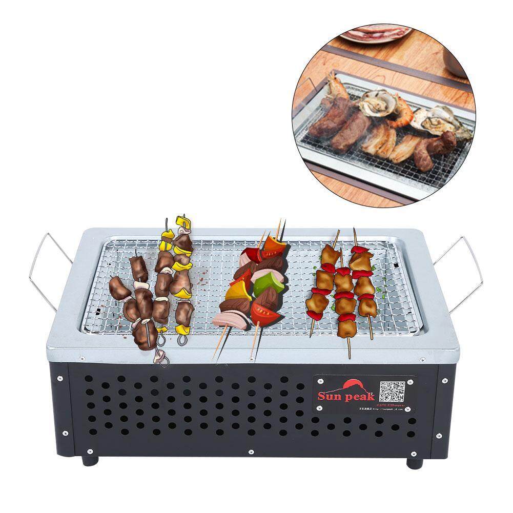 Đồng hồ nam Dây Thép Không Gỉ Di Động Than BBQ Bàn Nướng cho Nhà Cắm Trại