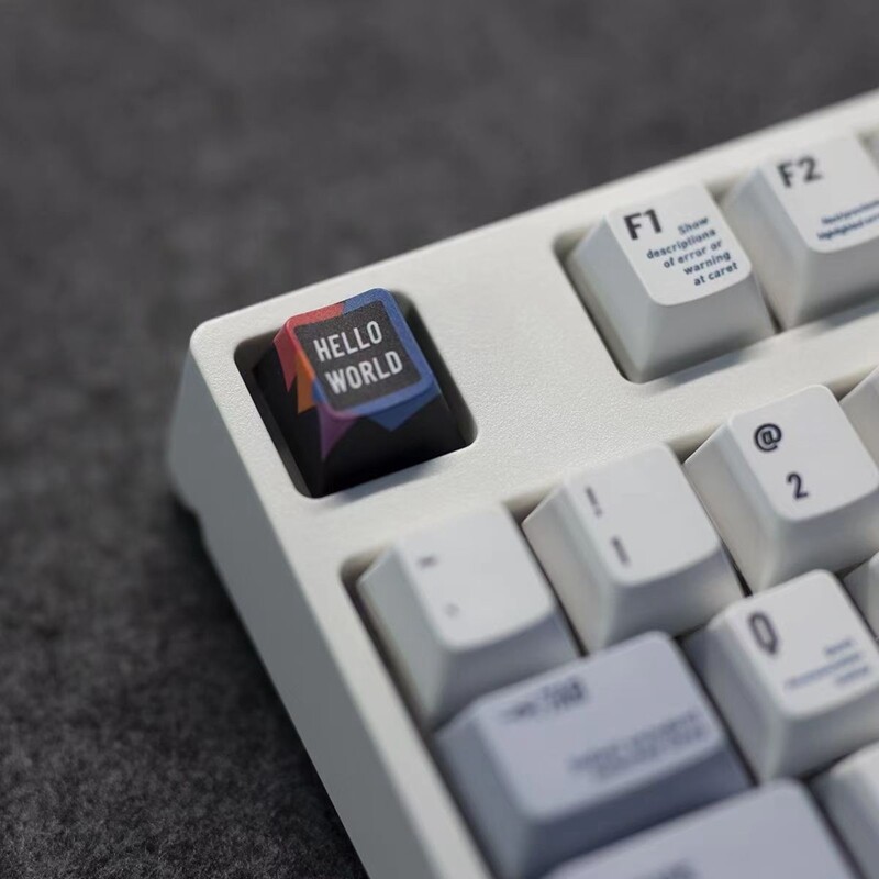 【Keycap Only】Programmer Theme Keycap 120+Keys Cherry  Profile PBT Sublimation Keycaps For Cherry MX Switch Mechanical Keyboard Keychron/RK61/GK61/Anne Pro 2