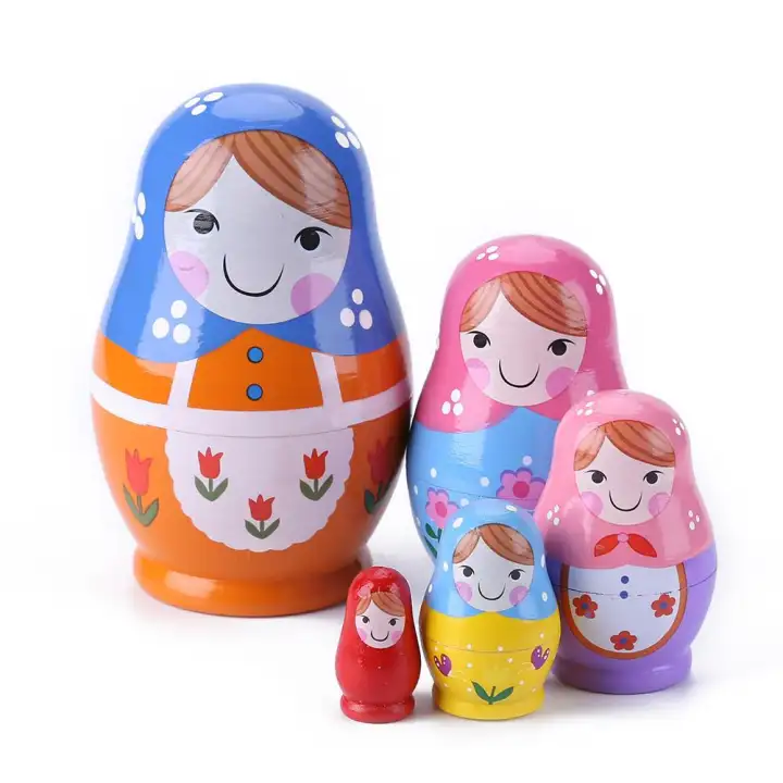 1 Set Russian Nesting Dolls Cute 