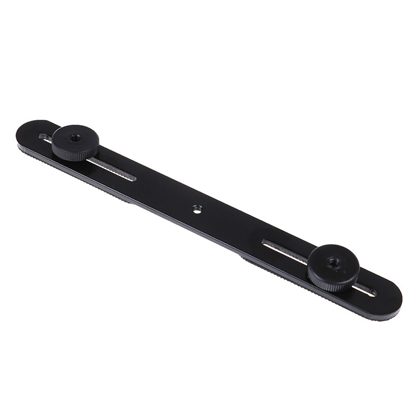 Adjustable C-Shape Camera Flash Bracket With Dual Hot Shoe – Lightweight Metal Holder For DSLR & Camcorders