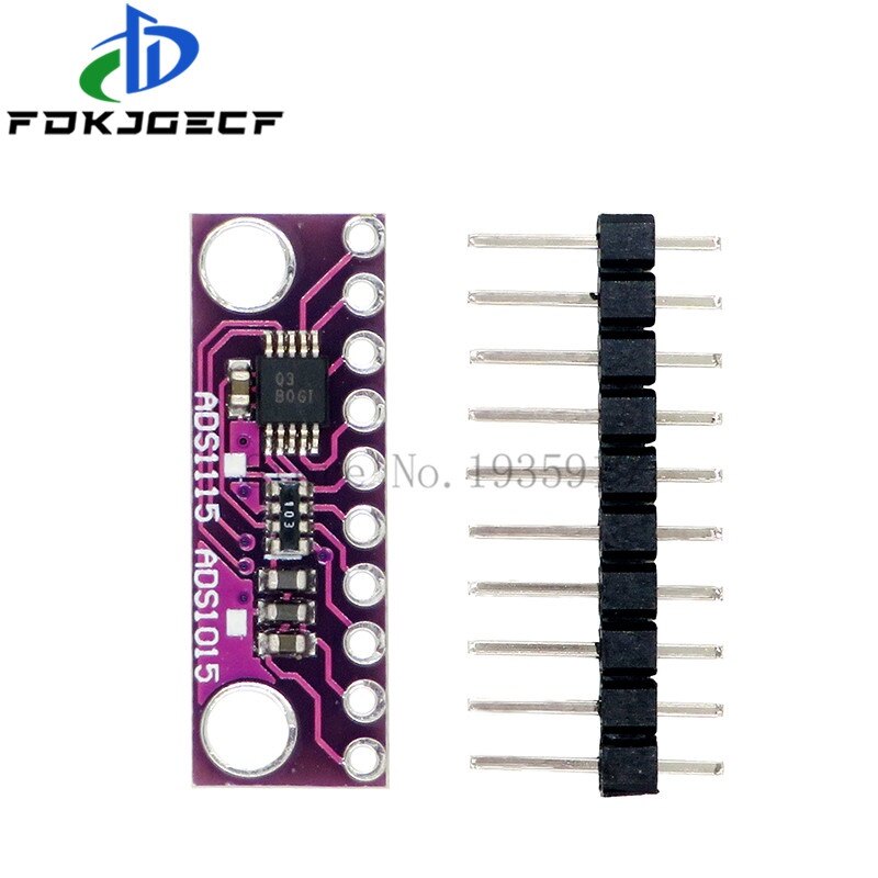 I2c ads1115 16 bit adc 4 channel module with programmable gain amplifier rpi 2.0v to 5.5v