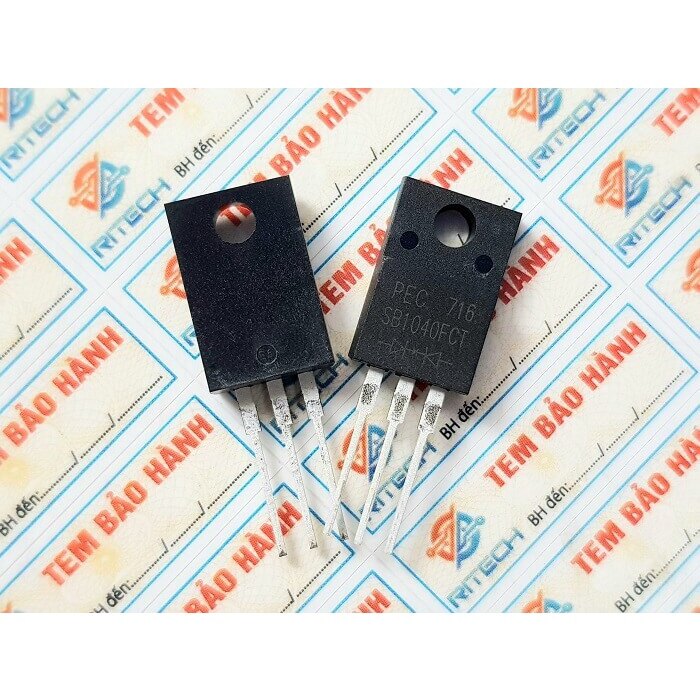Sb1040ct diode schottky barrier rectifiers 40v/10a to-220