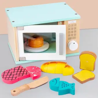 wooden toy microwave