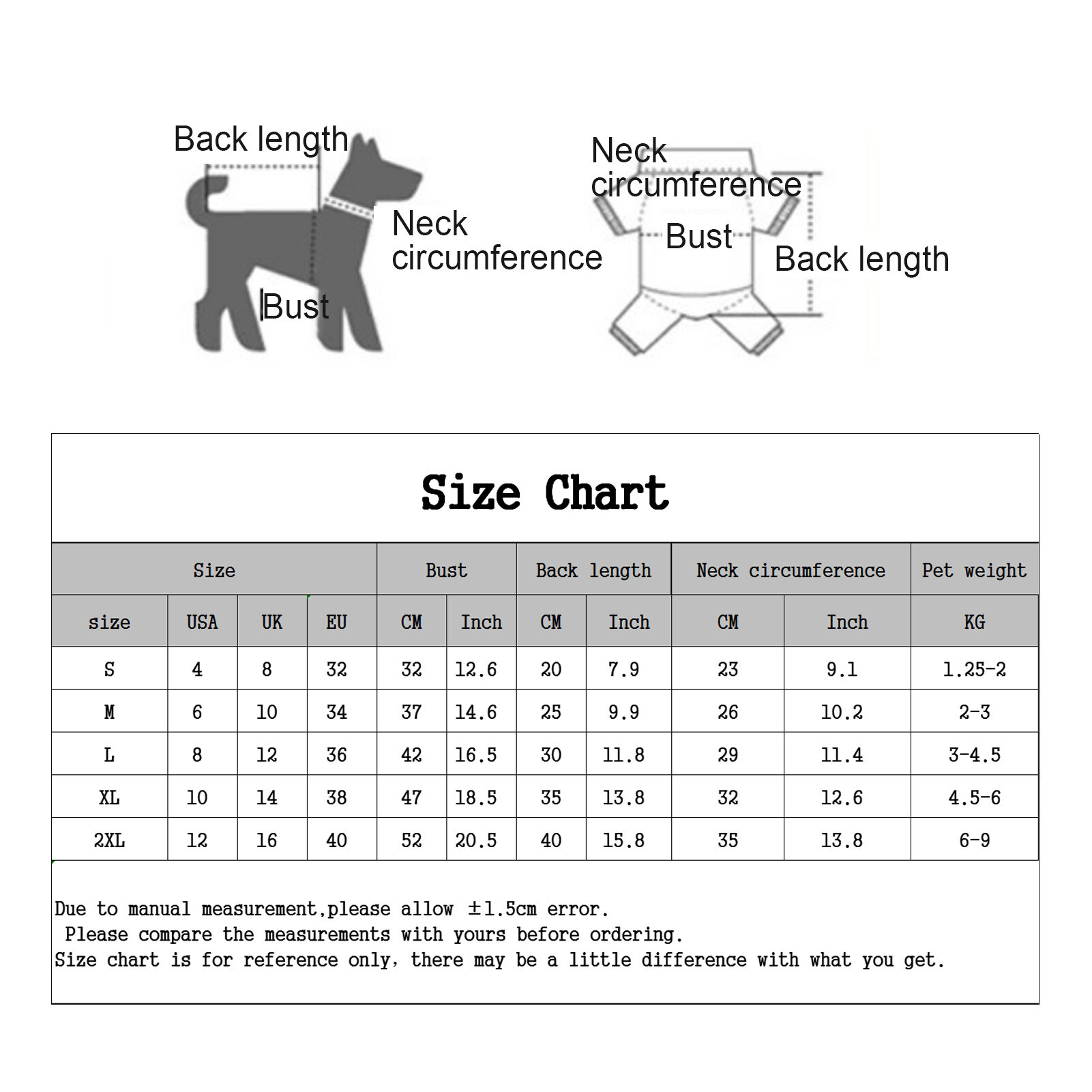 huanhuang® Spring Pet Cat Fox Pattern Button Stitching Suspenders Four-legged Dog Clothes