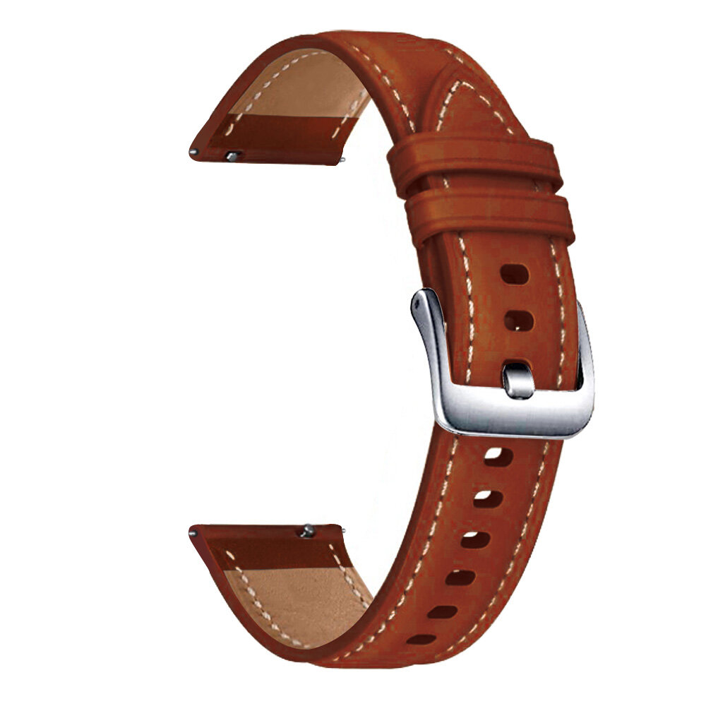 22mm Genuine Leather Strap Watchband For Samsung Galaxy Watch 3 45mm original Wristband Quick Release For Amazfit GTR 2