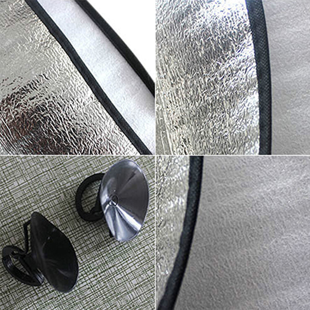 gucanou New 1Pc Foldable Car Windshield Visor Cover Front Rear Block Window Sun Shade