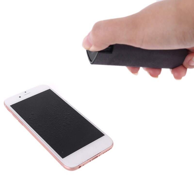1Set Portable Phone PC Screen Cleaner Microfiber Cloth Cleaning Device for Computer/Notebook/Tablet/TV Screen