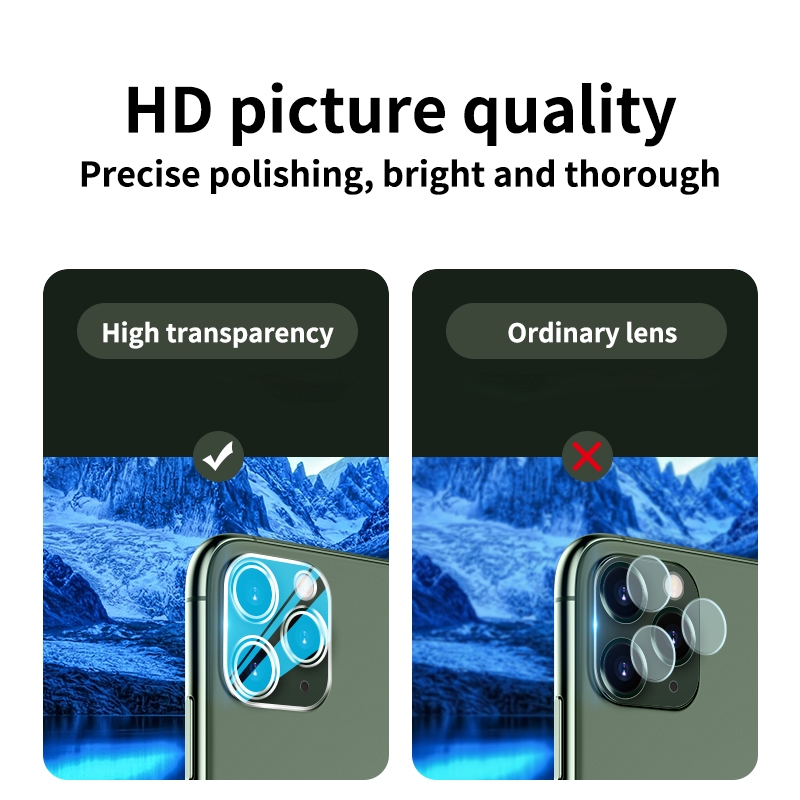 Kính cường lực bảo vệ camera sau chuyên dụng cho iPhone 11 12 13 14 15 16 17 Pro Max Air