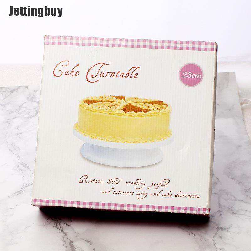 [Jettingbuy] Cake Turntable Rotating Anti-Skid Round Cake Stand Cake Decorating Tools