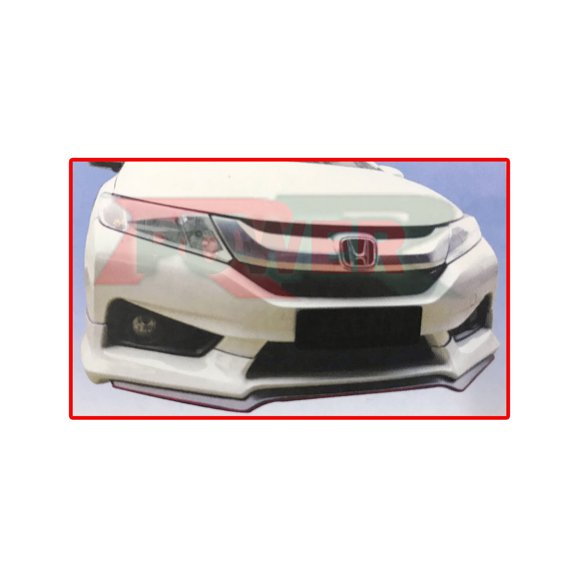 Honda City GM6 Sixth Generation (2014) MGRR Style Front Skirt Skirting Bumper Lower Lip Spoiler