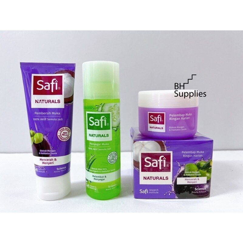 SAFI Basic Skincare Set 3in1 (Set Aloe Vera / Manggis / Gamat