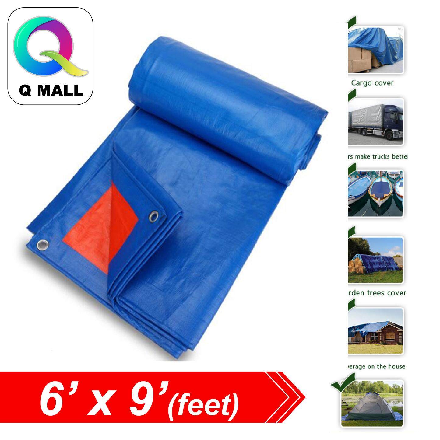 Camping Canopies & Shelters Poly Tarp 10x12 120 Sq Ft BLUE Heavy Duty