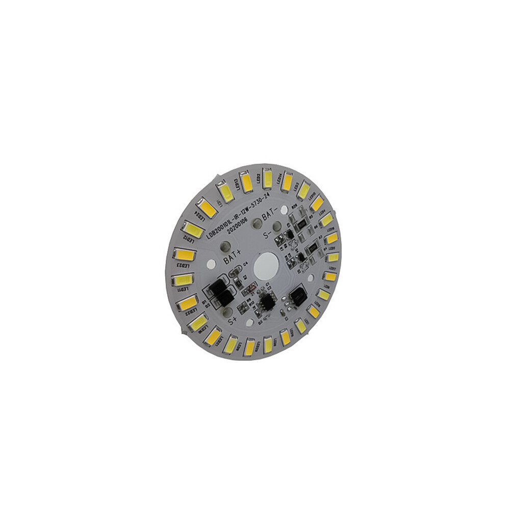 DM Nguồn Đèn LED Năng Lượng Mặt Trời Hai Màu 3.2V 3.7V Hình Tròn Đèn Trần Năng Lượng Mặt Trời 12W Tấm Điều Khiển Từ Xa Cho Đèn Sân Năng Lượng Mặt Trời