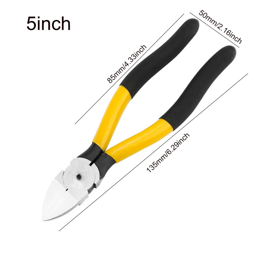 1Pc Diagonal Pliers Electrical Wire Cable Cutters Cutting Side Snips Flush Pliers Nipper Hand Tools 5/6/8inch Wire Stripper