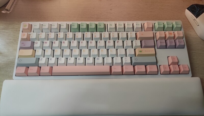 【Keycap Only】Beach Keycap Macaron Keycap 145 Keys Cherry Profile PBT Sublimation with 7u Spacebar Split space Keycaps For Cherry MX Switch Mechanical Keyboard RK61/Anne Pro 2/GK61