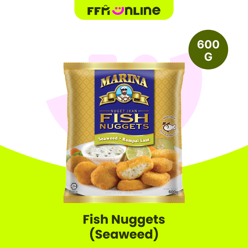 [Klang Valley Only] Marina Fish Nuggets Seaweed (600g) Lazada