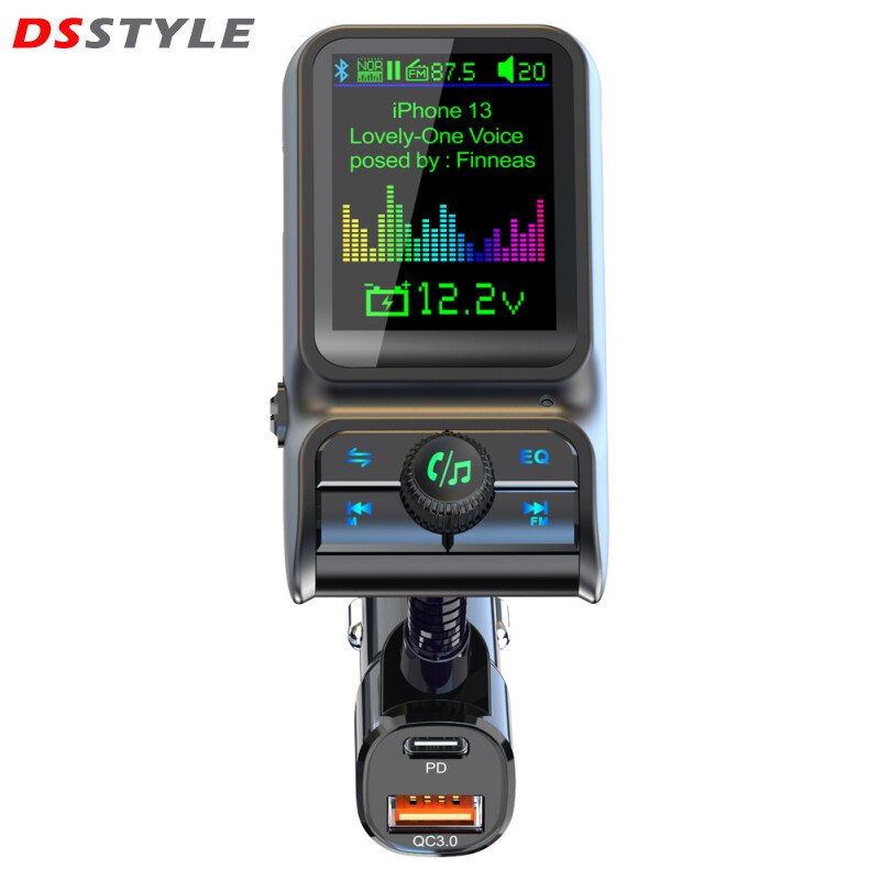 DSstyles Máy Nghe Nhạc Mp3 Xe Hơi Tương Thích Bluetooth Bộ Phát Sóng Fm