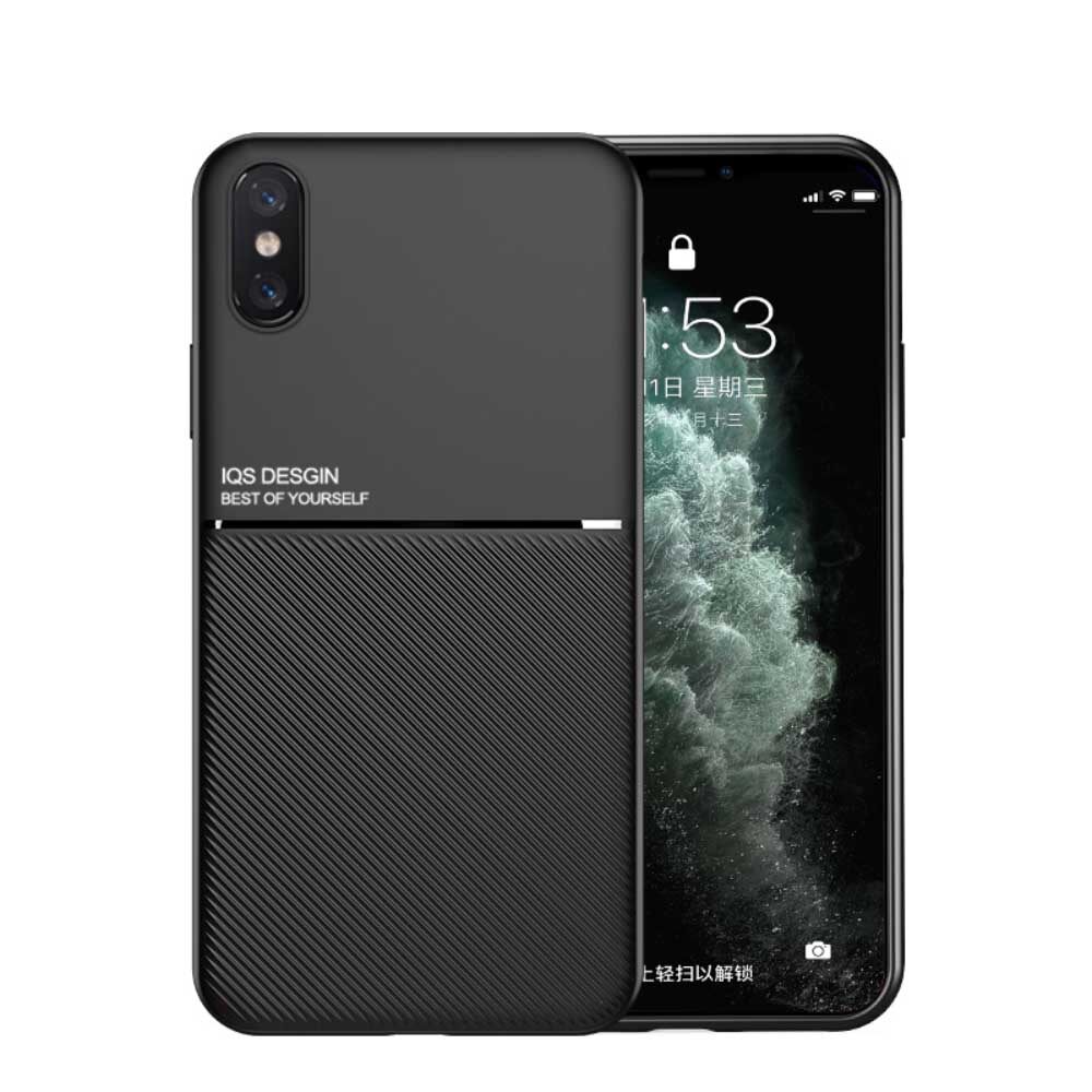 Ốp Điện Thoại Cho iPhone XR XS, Ốp Cho iPhone XS Max, Vỏ Từ Tính Ốp Lưng Chống Sốc Siêu Mỏng Vải Chéo Hỗ Trợ Xe Hơi