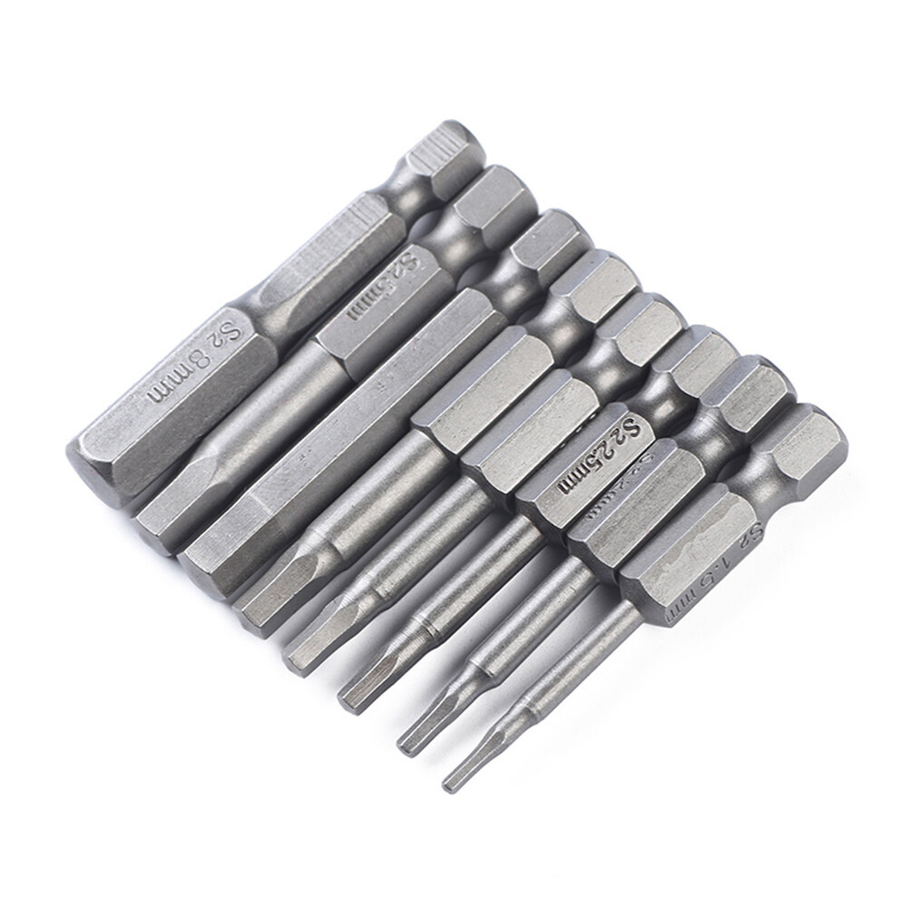 8Pcs Hexhead Bit Set Quick Change Connect Driver Power Drill Metric Tool