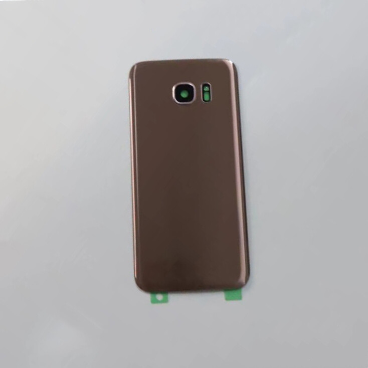 For Samsung Galaxy S7 G930 / S7 Edge G935 Glass back cover Battery Housing With LOGO and adhesive backing Frame lens Housing Case Rear Middle Frame