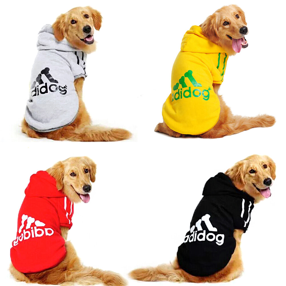Autumn Winter Large Dog Cat Clothes Sportswear Labrador Golden Retriever Warm Coat Soft Cotton Hoodies Pets smart Jackets 3XL-9XL