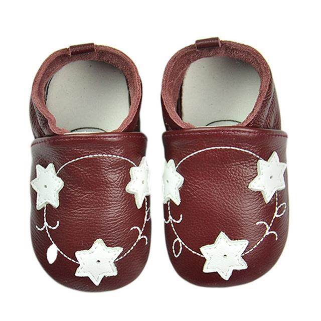 HF Baby Shoes Soft Cow Leather Bebe Newborn Booties for Babies Boys Girls Infant Toddler Moccasins Slippers First Walkers Sneakers