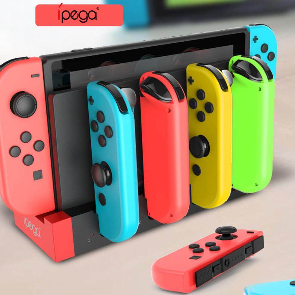 Ipega PG-9186 For Nintendo Switch Joycon-Compatible Game Controller Charger Charging Dock Desktop Stand With 4 Console Slots