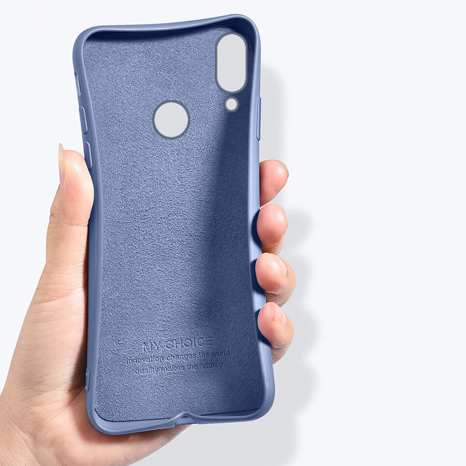 Redmi 7 Case for Xiaomi Redmi Note 7 Original Liquid Silicone Case Rubber Microfiber Cloth Lining Cushion Phone Capa for Redmi 7 casing