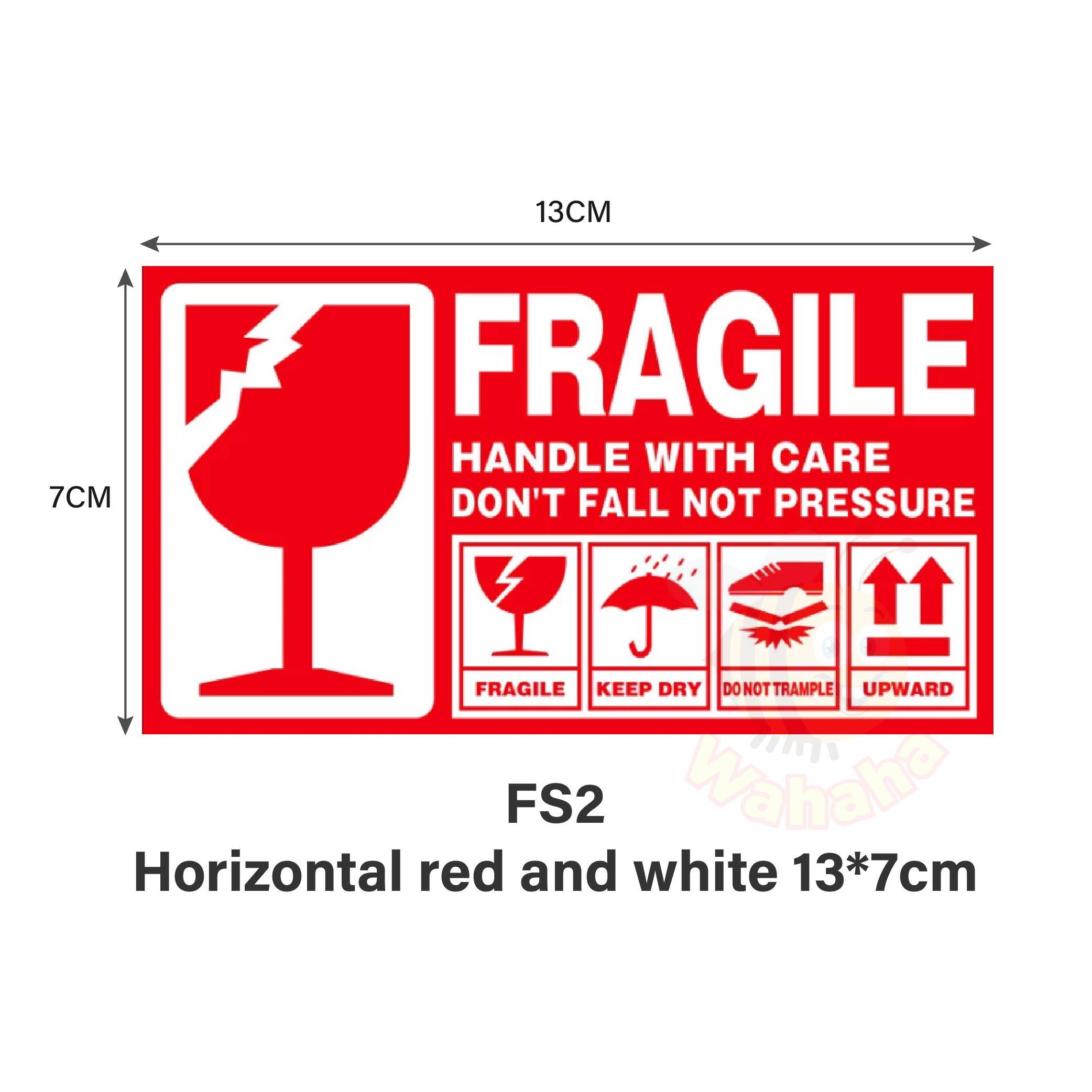 Wahaha Fragile PP Sticker Fragile Label | Handle with Care Caution ...