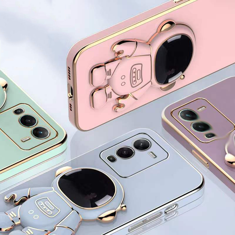 Giá Đỡ Điện Thoại Di Động Phi Hành Gia Sáng Tạo Giá Đỡ Gấp Để Bàn Có Thể Dán Giá Đỡ Điện Thoại Di Động