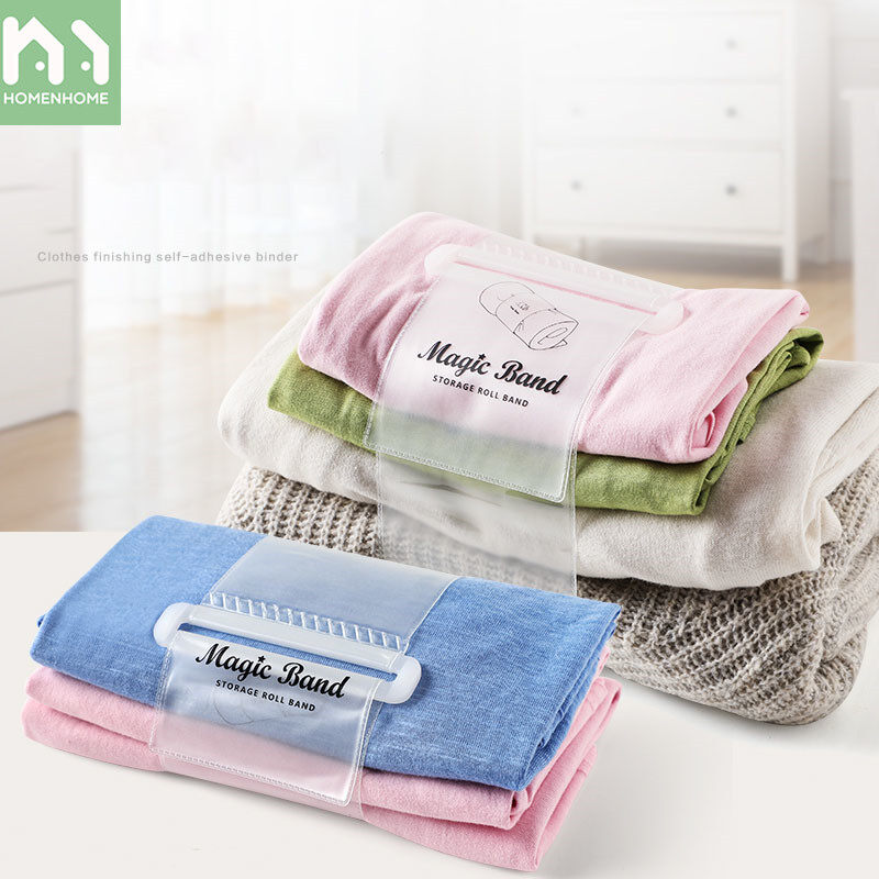 Homenhome Clothes Strap Organize and Store Clothes Tapes Household Shirts and Trousers Bundle of Tapes