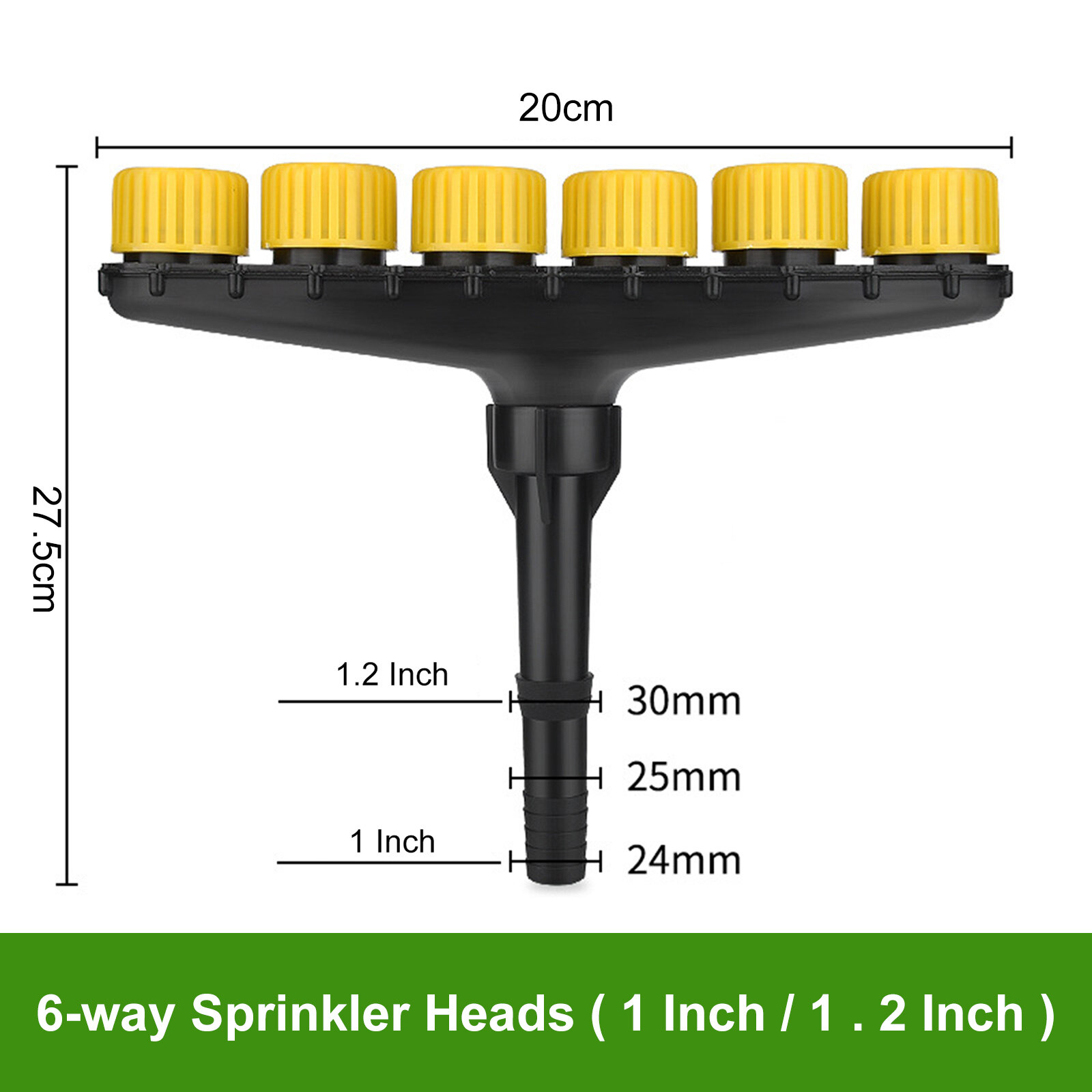 Multi-Head Sprinkler Sprayer Multi-Hole Sprinkler Head Safe to Seedlings